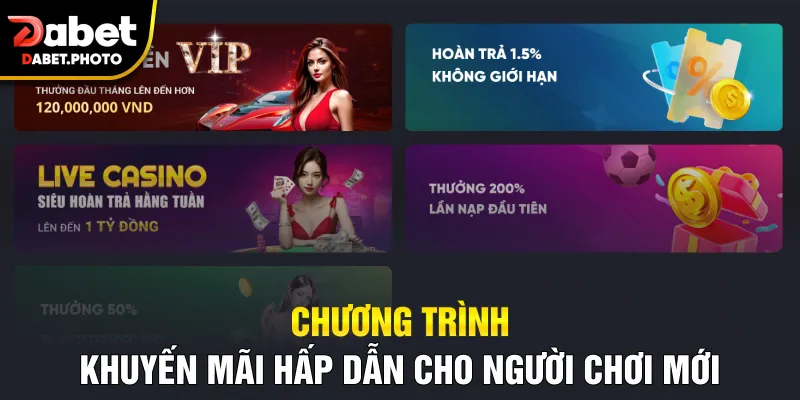 Chương trình khuyến mãi hấp dẫn cho người chơi mới
