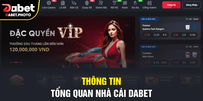 Thông tin tổng quan nhà cái Dabet