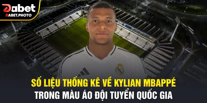Số liệu thống kê về Kylian Mbappé trong màu áo đội tuyển quốc gia